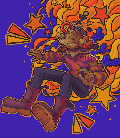 Coloured sketch + Detailed Shading